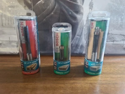 Bosch Precision PRO Trimming/Cutout & Straight/Mortising Set Of 3 All New - Image 1 of 4