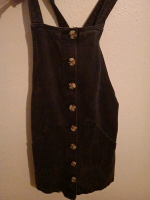 Adam Levine Denim Abotonado Mono Mini Vestido con Bolsillos - De Colección Talla XS Foto 1 de 3