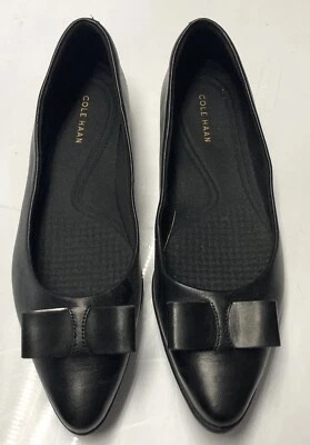 Cole Haan Womens Size 8b 3. ZeroGrand Leather Pointed Toe Black Ballet Flats - Image 1 of 4