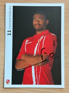 Leonardo Kweuke Energie Cottbus 2009/10 Autogrammkarte orig signiert #7023 - Picture 1 of 1