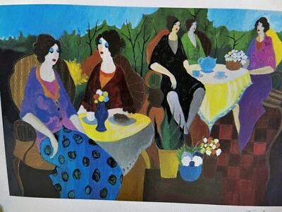 Seriolitografía ITZCHAK TARKAY MORNING SOCIAL 15 3/4 x 24 pulgadas. Foto 1 de 4