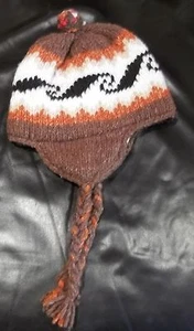 "Casa de la lana" Kinder / Kinder Jungen warme Wintermütze mit Quasten *gebraucht* - Bild 1 von 1