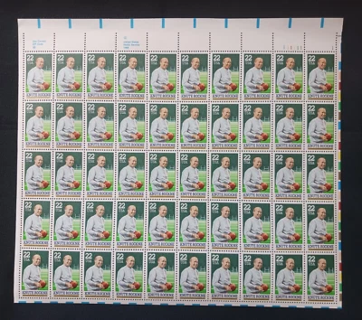 Scott #2376 KNUTE ROCKNE Sheet of 50 US 22¢ Stamps - Image 1 of 2