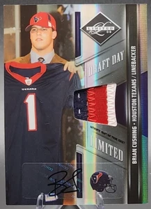Brian Cushing/25 2009 Panini Draft Day Limited Rookie RC Auto RPA Evento Usado - Imagen 1 de 3