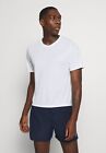 Nike Dri-Fit Men&#39;s Short Sleeve Running T-Shirt- White S M L XL  (Q7)