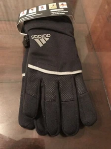 New Adidas Shield Climawarm Insulation Athletic Multi-Sport Gloves - Black S/M - Picture 1 of 4