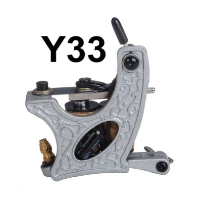 Máquina de tatuaje de bobina marco de hierro fundido para principiante 10 envoltura forro sombreador GK1 Foto 1 de 4