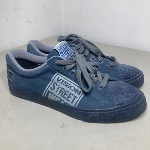 Vision Street Wear Men Size 11 Skateboard Shoes Suede Blue - Picture 1 of 11