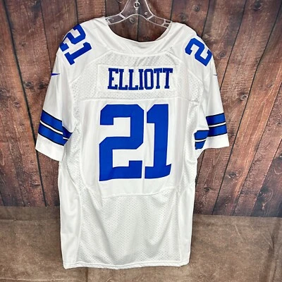 Camiseta deportiva cosida de fútbol americano Nike NFL LG 44 NUEVA CON ETIQUETAS Dallas Cowboys Ezekiel Elliott #21 Foto 1 de 4