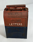 Vintage 1950s Cast Iron Metal U.S. Post Office Mailbox Coin Bank 4"