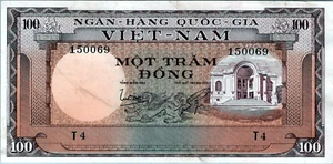 Vietnam 100 Dong 1964 Pick # 18 - Picture 1 of 3