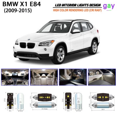Kit de lâmpadas LED interior kit de luz para BMW X1 E84 2009-2015 substitutos de lâmpadas LED - Imagem 1 de 4