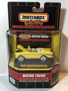MATCHBOX 1957 CHEVY BEL AIR CONVERTIBLE YELLOW MOTOR TREND COLLECTION - Picture 1 of 5