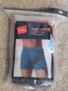 Calzoncillos boxer sin etiquetas Hanes para hombre XL 40/42 ~~ paquete de 4~~ - Imagen 1 de 2