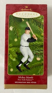 HALLMARK KEEPSAKE 2001 MLB LEGENDS NEW YORK YANKEES MICKEY MANTLE XMAS ORNAMENT - Bild 1 von 5