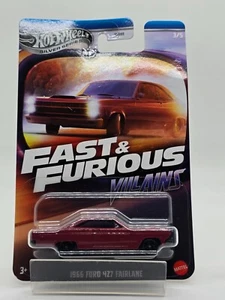 Hot Wheels 2025 Sliver Series Fast & Furious Villains #3 1966 Ford 427 Fairlane - Picture 1 of 8