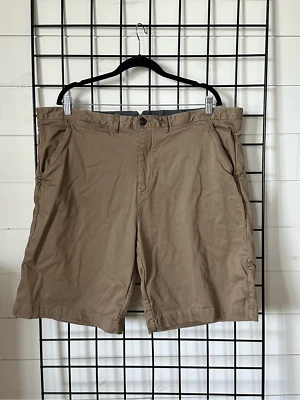 Bermudas para hombre Jachs frente plano mezcla algodón 42 tostado oscuro preppy Foto 1 de 4