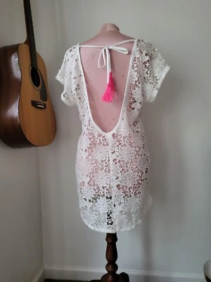 Mini Vestido Xhilaration Crochet Encaje Cubre S Foto 1 de 4