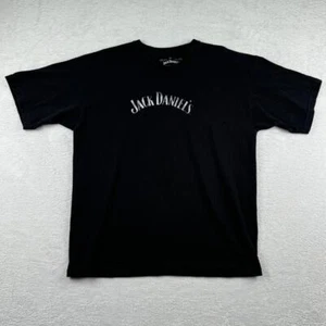 Jack Daniels Mens XL T Shirt Black Logo Graphic Print  - Picture 1 of 8