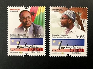 Portugal 2024 - 100 Years Amílcar Cabral, Joint Issue Cabo Verde stamps set MNH - Picture 1 of 1