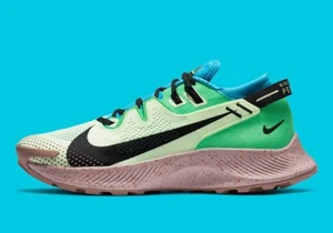 Men Nike Pegasus Trail 2 'Barely Volt' Barely Volt/Black-Laser Blue CK4305-700 - Picture 1 of 6