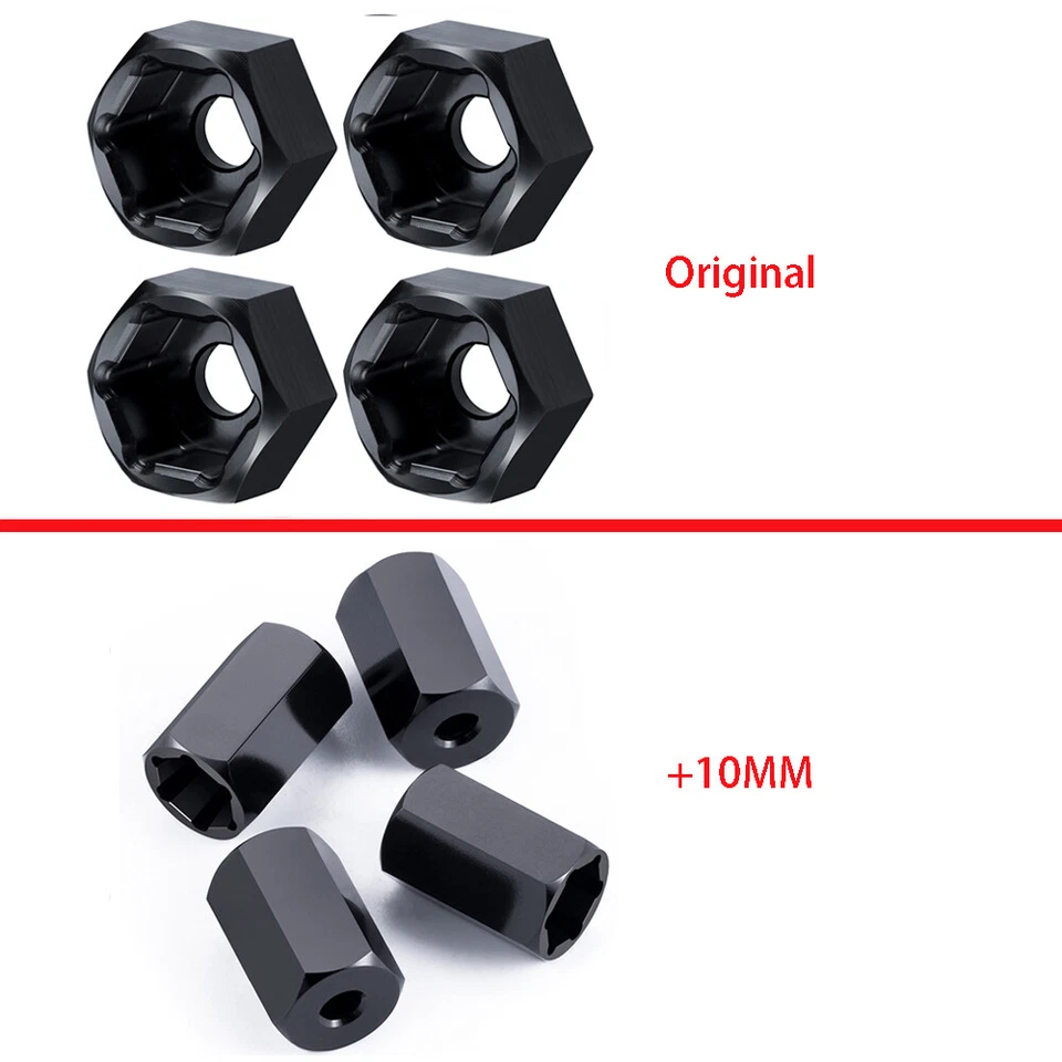 4PCS 5mm To 7mm +10MM Metal Combiner Wheel Hub Hex Adapter For WPL D12 - Image 1 of 1