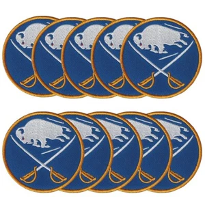 10 piece Buffalo Sabres Ice Hockey Sport Logo Size 2.9"x2.9" Sew Iron On Patches - Picture 1 of 12