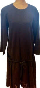 3.1 PHILLIP LIM FABULOUS DRESS, COMBINATION OF COTTON/NYLON FABRIC AND LACE s6 - Picture 1 of 14