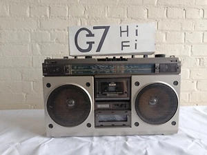HITACHI TRK 8200E GHETTOBLASTER GHETTOBLASTER FM AM STEREO CASSETTE RECORDER - Bild 1 von 12