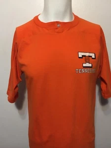 Vintage 70s University Of Tennessee Knoxville Jersey T Shirt M 40 Mesh Shoulders - Picture 1 of 9