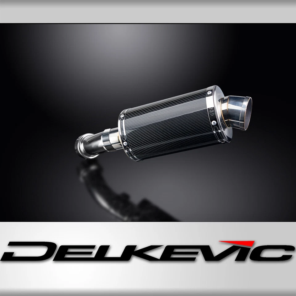 BMW R Nine T 2014-2019 Delkevic Slip On 9" Kit de silenciador de escape de carbono ovalado Foto 1 de 4