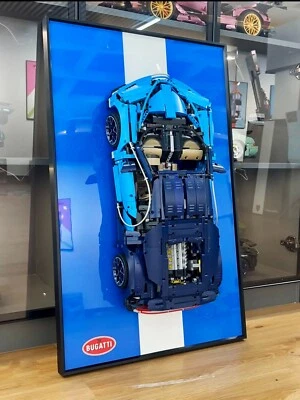 31.5" Metal Display wall mount for LEGO® Technic 42083 Bugatti Chiron (Style B) - Image 1 of 4