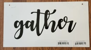 Wandbild Metall "15"×8" "Sammeln" Neu aber zerkratzt! - Bild 1 von 1