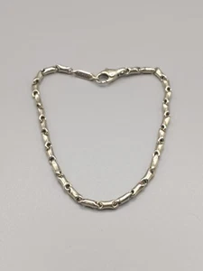 Chimento 18k White Gold Link Chain Bracelet 8" 5.1 Grams - Picture 1 of 10