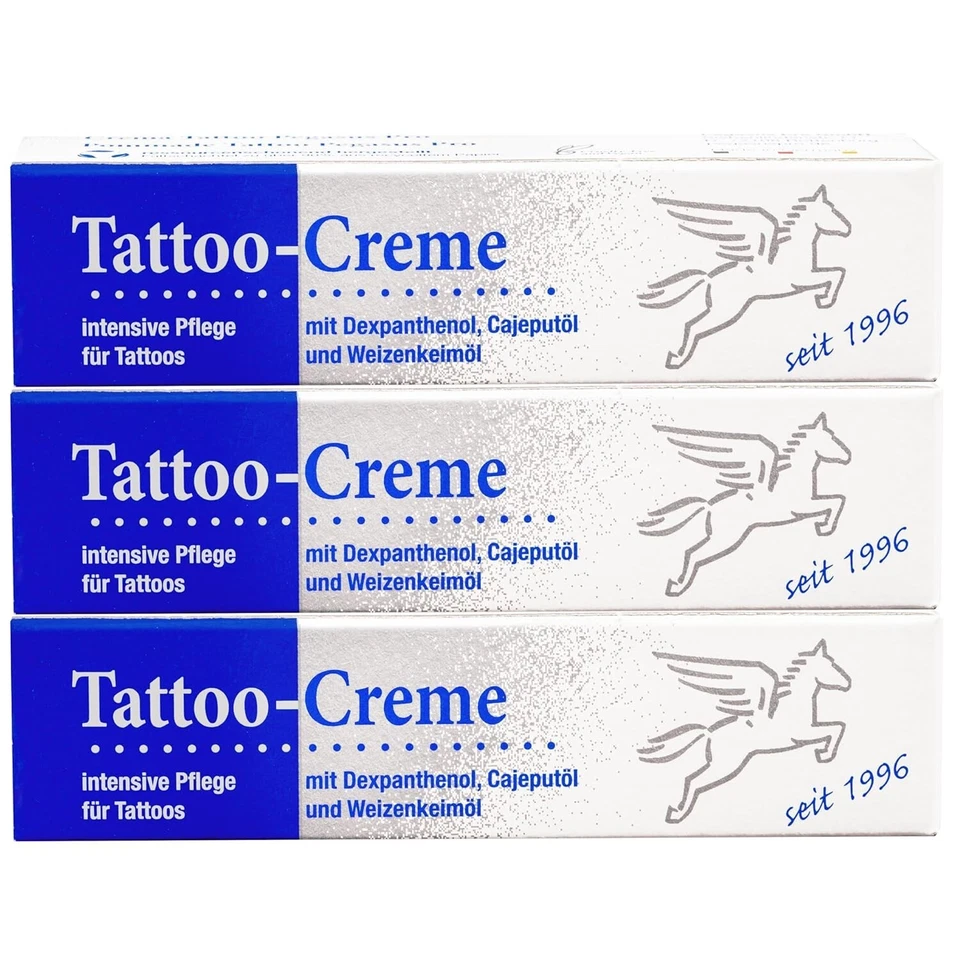 Pegasus Pro Tattoo-Creme 3er-Set, Tägliche Pflege & Aftercare,