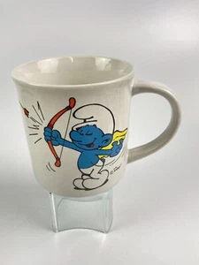 Vintage 1981 Smurf Valentine Gotcha Mug Wallace Bertie. & Co . 7566 - Picture 1 of 5