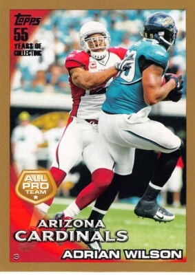 2010 Topps Football Adrian Wilson Gold #229 /2010 NM/MT ARIZONA CARDINALS - Image 1 of 2