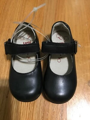 Nuevo Mary Janes de cuero negro Umi para niñas pequeñas talla 6,5 Foto 1 de 4