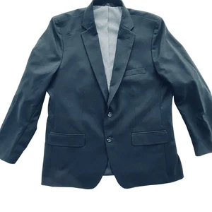 Haggar in motion men’s navy and gingham check tailored blazer 46R - Picture 1 of 9