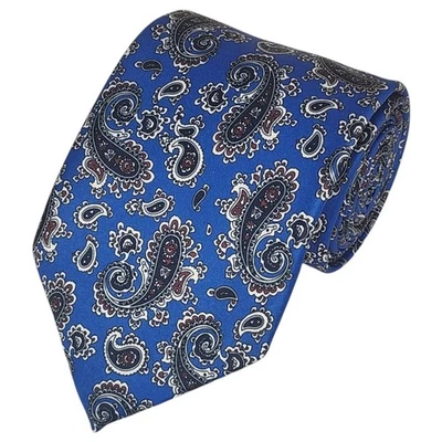 Corbata Hombre Diseño Estampado Paisley 100% Microfibra 3.25" W x 58" L Foto 1 de 3
