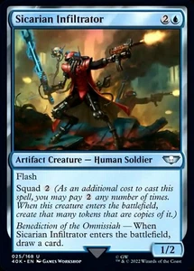 MTG Sicarian Infiltrator - Surge Foil, NM-Mint, English Universes Beyond: Warham - Bild 1 von 1