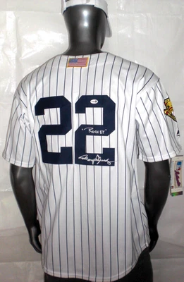 CAMISETA FIRMADA POR ROGER CLEMENS SERIE MUNDIAL 2001 DE LOS NEW YORK YANKEES - J.S.A. CERT. Foto 1 de 4