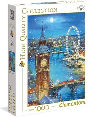 Clementoni 39319 Snow flakes on the Big Ben 1000 Teile Puzzle