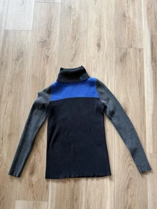 Lauren Ralph Lauren gerippter Colorblock Rollkragen Small - Bild 1 von 10