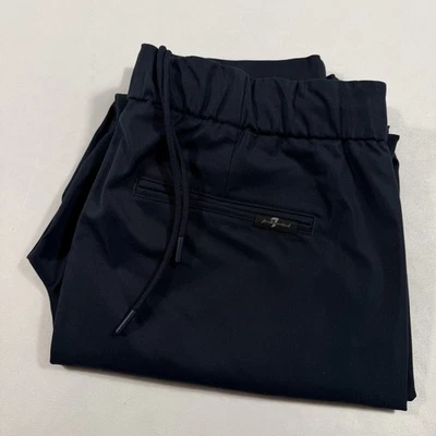 Pantalones chinos con cordón 7 For All Mankind para hombre L azul tecnología cintura elástica Foto 1 de 4