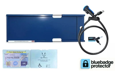 Blue Badge Protector Disabled Parking Anti Theft Lock Security Holder Wallet - Image 1 of 4