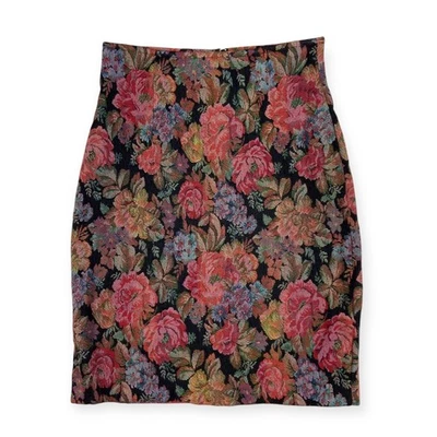 The Limited Women's VTG 90s Floral Tapestry Stretch Pencil Skirt Italy 2 - Image 1 of 4