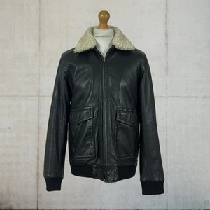 Limited Edition Pretty Green x John Lennon Six Pocket Leather Jacket Fits Medium - Picture 1 of 24