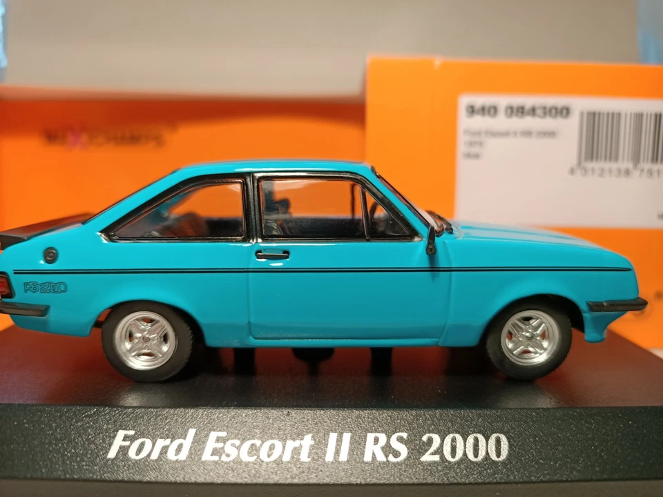 RARO MAXICHAMPS ESCALA 1/43 AZUL 1975 FORD ESCORT MK2 RS2000 EXCEPCIONAL NLA Foto 1 de 1