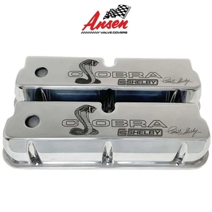 Cubiertas de válvula altas Ford 289, 351W Carroll Shelby Cobra - pulidas SERIE PREMIUM - Imagen 1 de 9